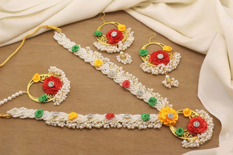 Mehndi/Mayo Pearl 4 pcs Mala set